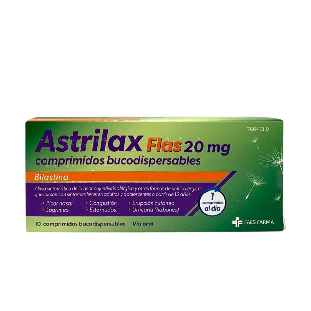 ASTRILAX FLAS 20 MG 10 COMPRIMIDOS BUCODISPERSABLES