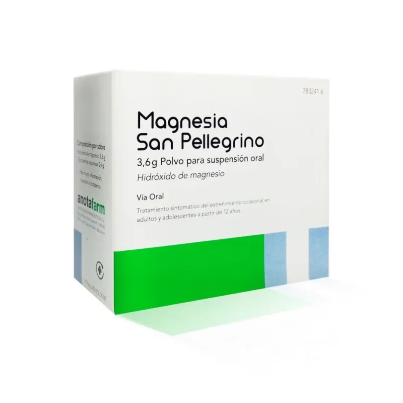 Magnesia San Pellegrino 3,6g, 20 Sobres para suspensión oral
