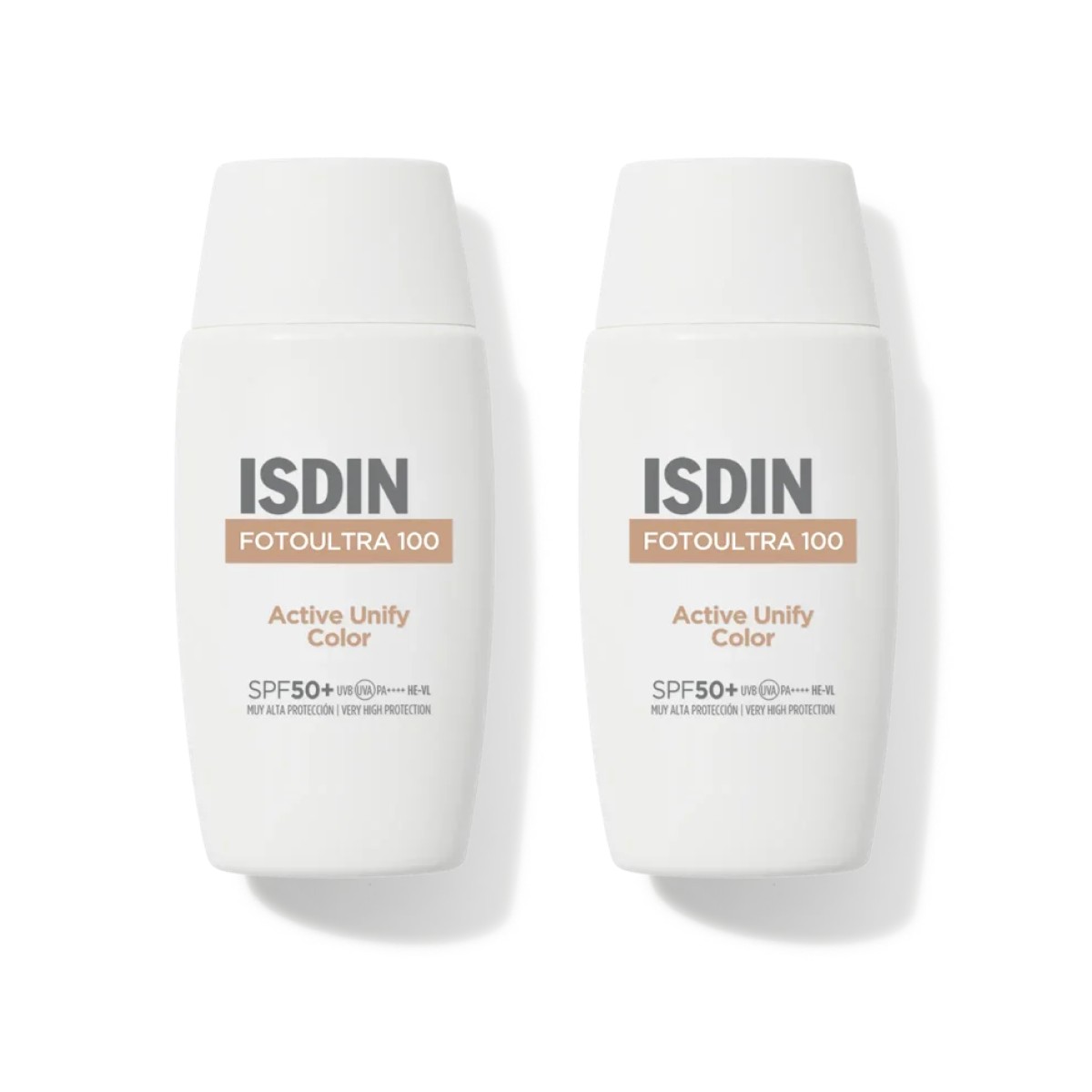 Isdin Fotoultra 100 Active Unify Color SPF50+, Oferta Duplo 2x 50 ml