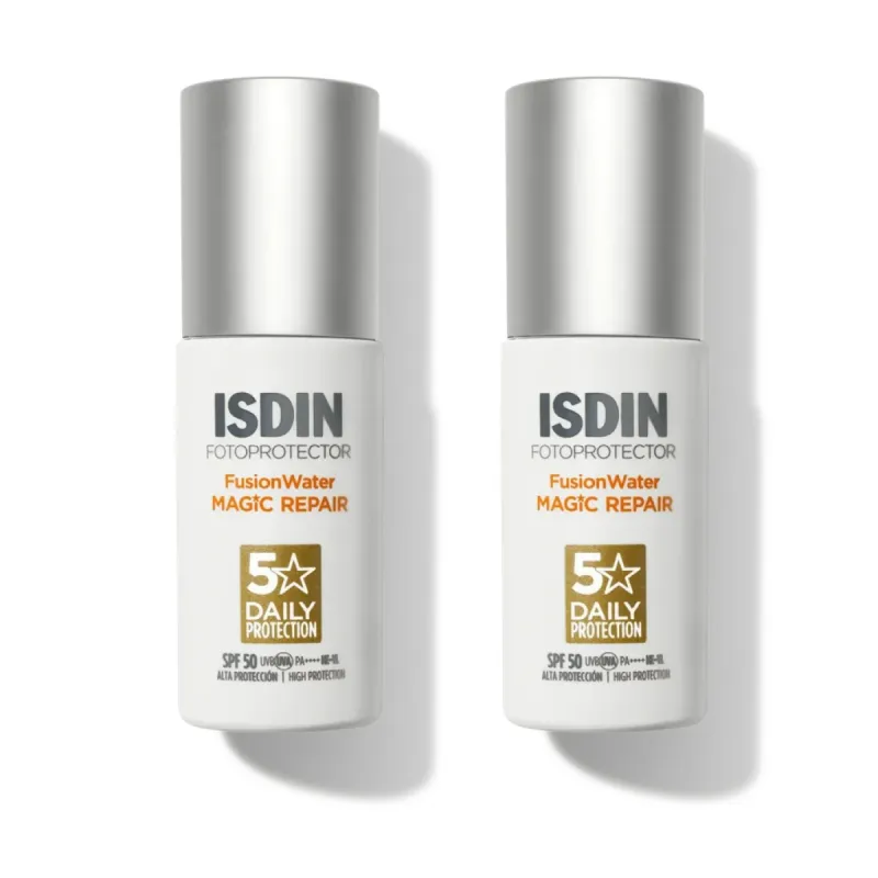 Isdin FotoUltra Age Repair Fusion Water SPF50, Oferta Duplo 2x 50 ml| Farmacia Barata