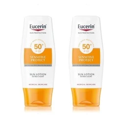 Eucerin Sun Loción Extra Light SPF50, Oferta Duplo 2x 150ml.