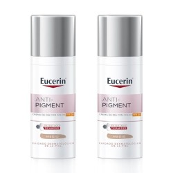 Eucerin Anti-Pigment Crema de día SPF30 tono medio, Oferta Duplo 2x 50 ml