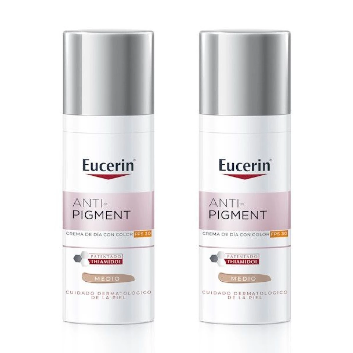 Eucerin Anti-Pigment Crema de día SPF30 tono medio, Oferta Duplo 2x 50 ml