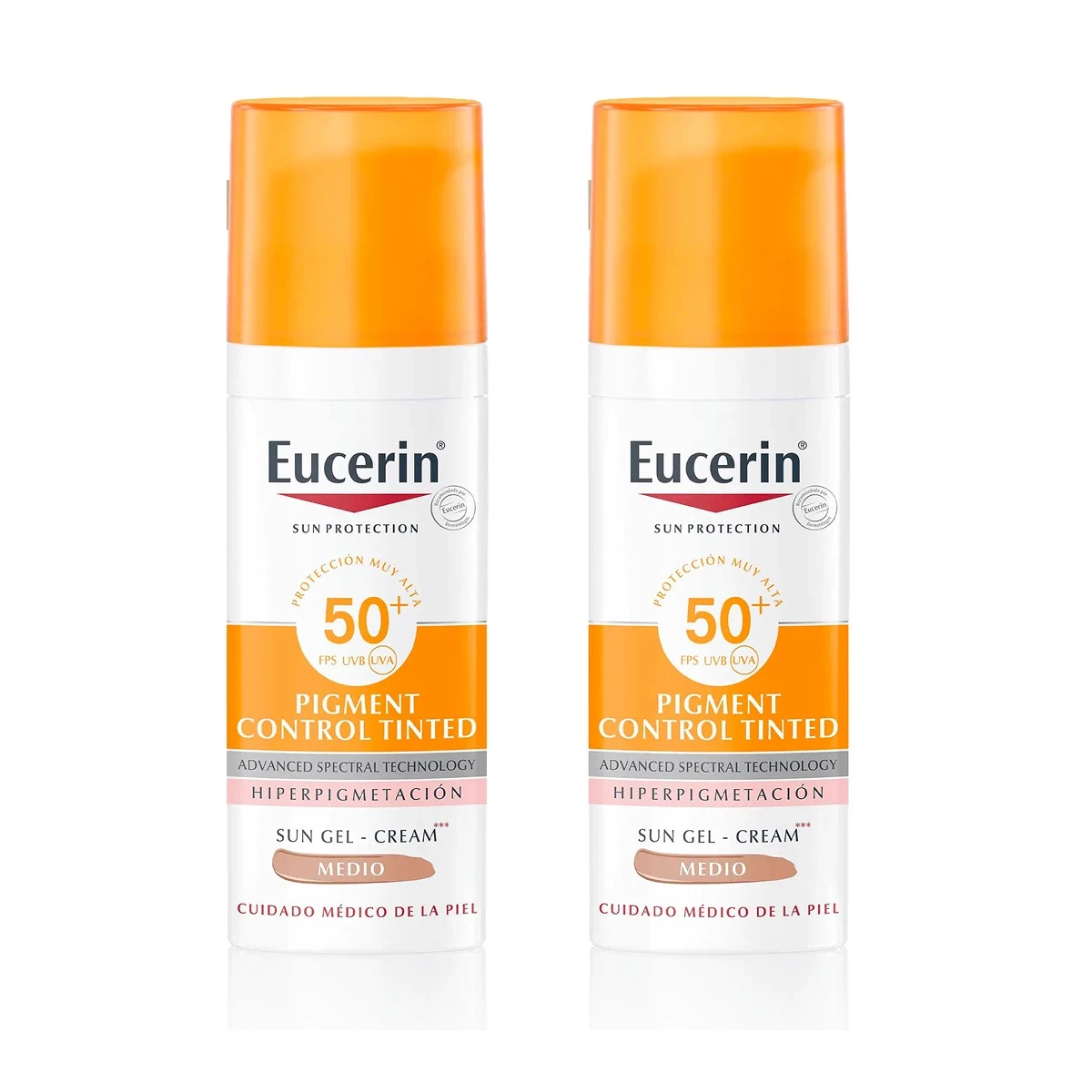 Eucerin Sun pigment control FPS 50+ tono medio, Oferta Duplo 2x 50 ml