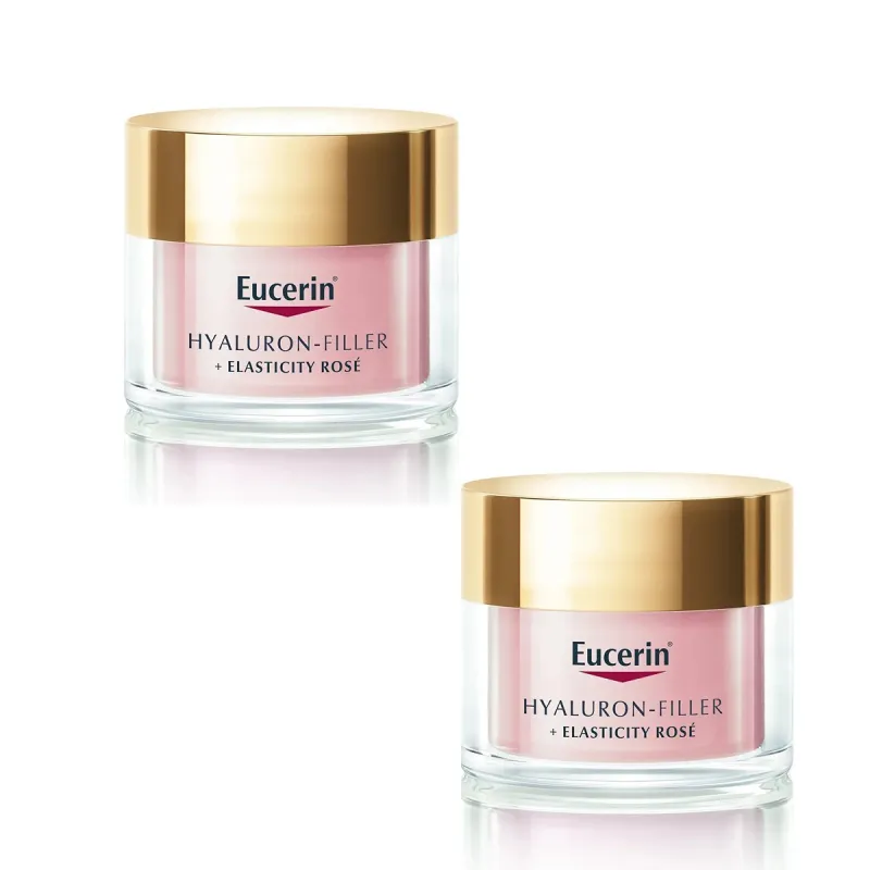 Eucerin Hyaluron-Filler + Elasticity crema de día Rose FPS 30, Oferta Duplo 2x 50 ml| Farmacia Barata