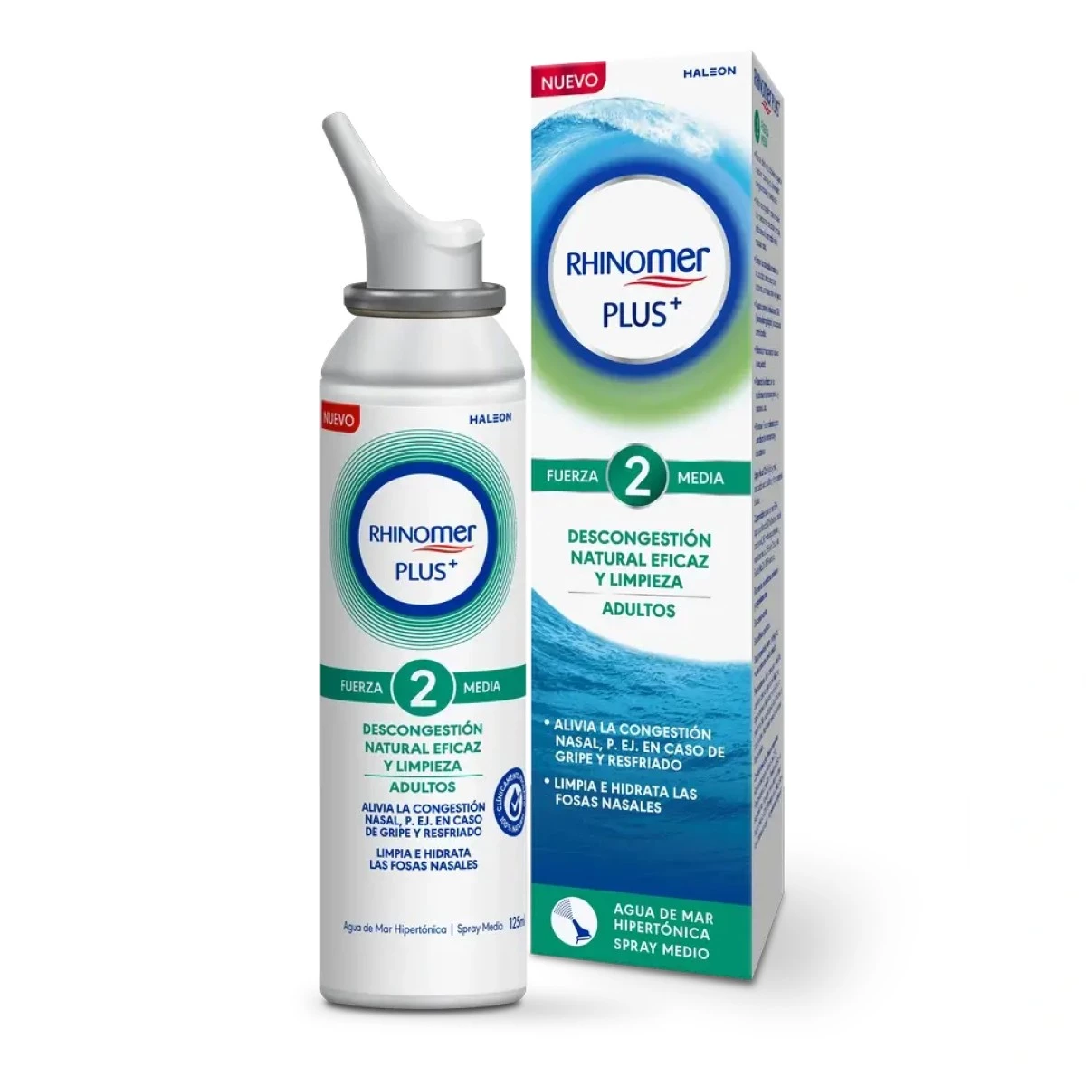Rhinomer Plus Adulto Fuerza 2 Media Spray, 200 ml