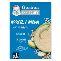 Gerber Expertcare Arroz y Avena con Manzana, 250g