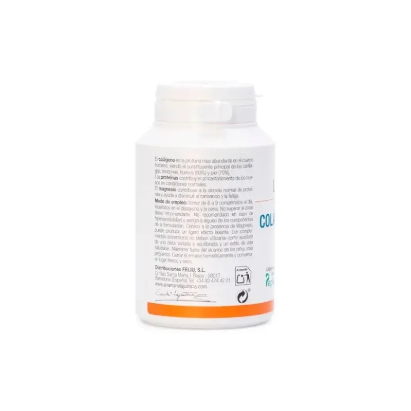Ana Maria la Justicia Colageno Marino con Magnesio sabor limón etiqueta Ana Maria la Justicia Colageno Marino con Magnesio sabor limón etiqueta
