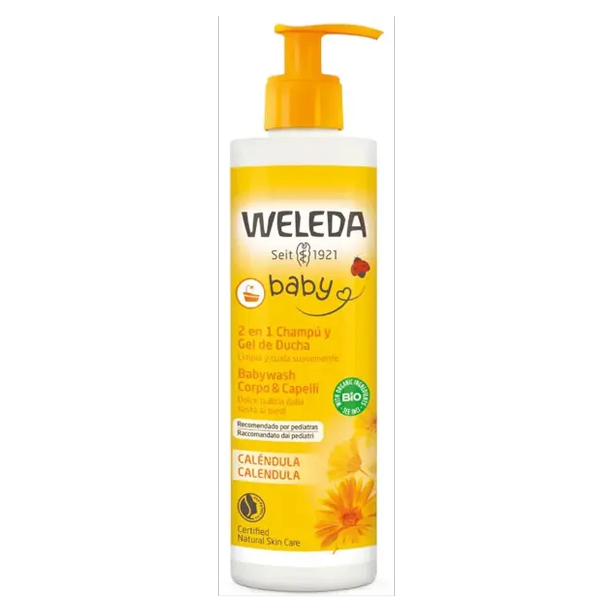 Weleda Baby Champú y Gel de Ducha de Caléndula, 400 ml