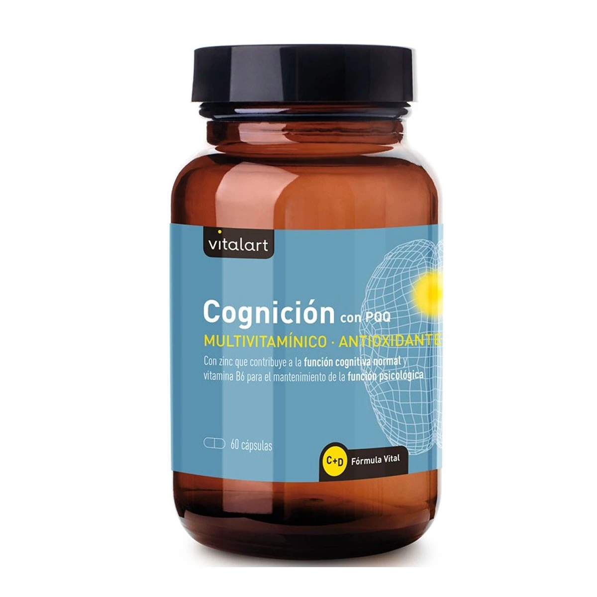 NaturesPlus Vitalart Cognición con PQQ,60 capsulas