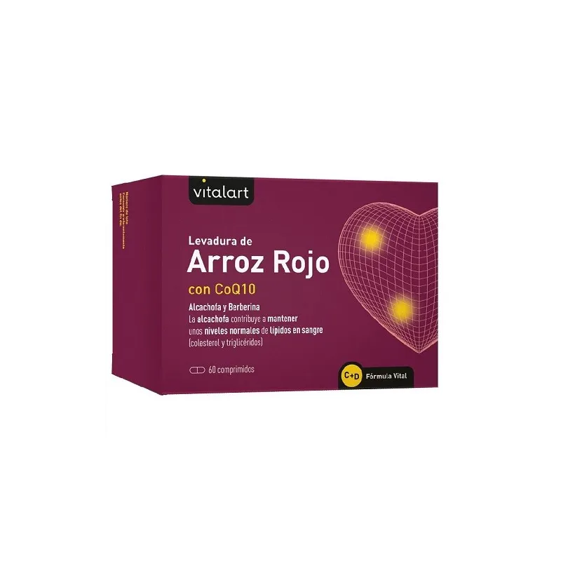 Vitalart Arroz Rojo Coq10, 60 comp.