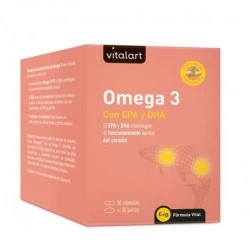 Vitalart Omega 3, 30 perlas + 30 cápsulas