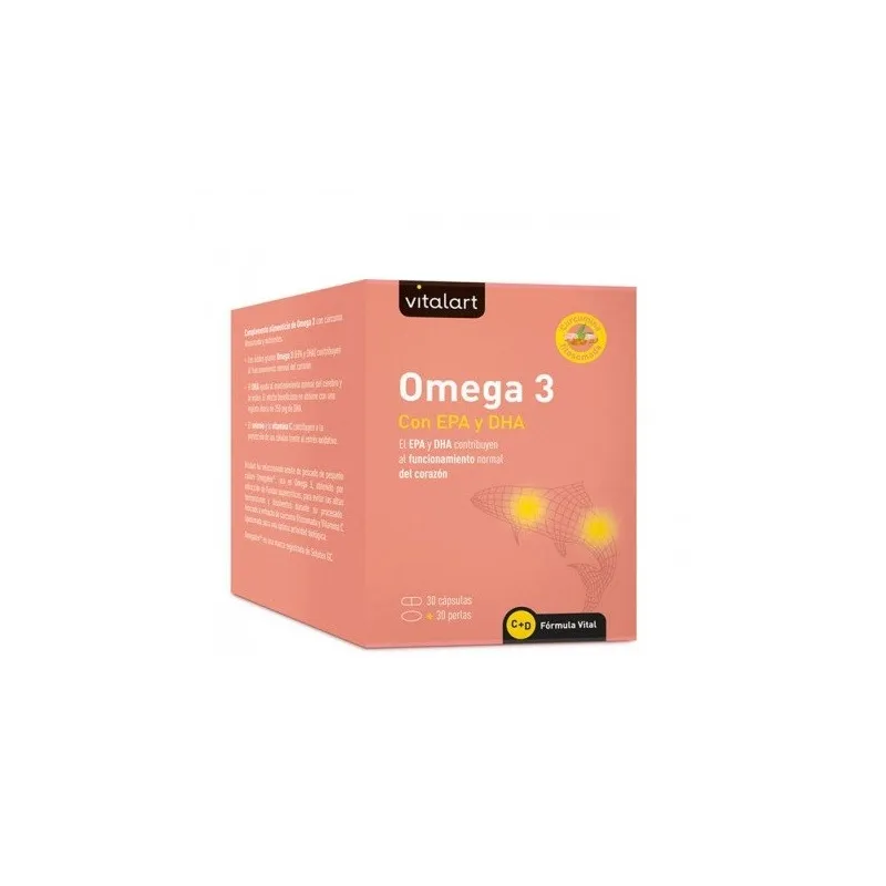 Vitalart Omega 3, 30 perlas + 30 cápsulas