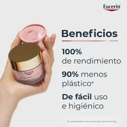 Eucerin Hyaluron Filler+  ElasticityRefill Crema de día Rosé beneficios