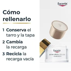 Eucerin Hyaluron Filler+ Elasticity refill crema de noche modo de uso