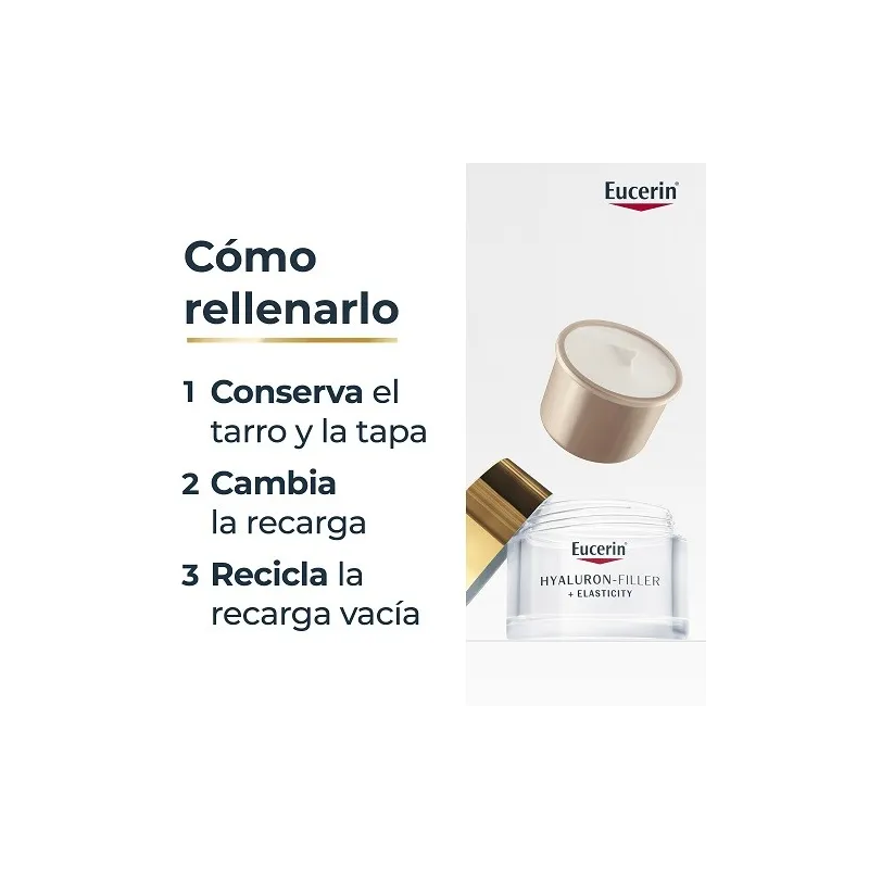 Eucerin Hyaluron Filler+ Elasticity refill crema de noche modo de uso