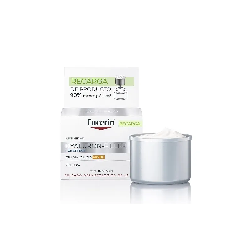 Eucerin Hyaluron Filler refill crema de día SPF30 antiedad, 50 ml