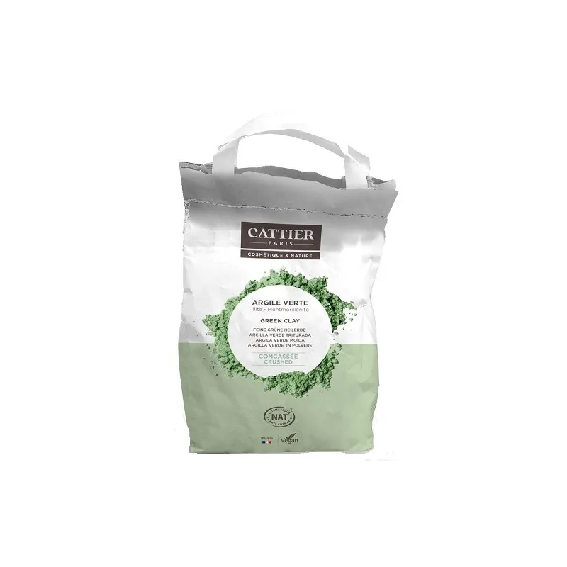 Cattier Arcilla verde triturada, 3kg.