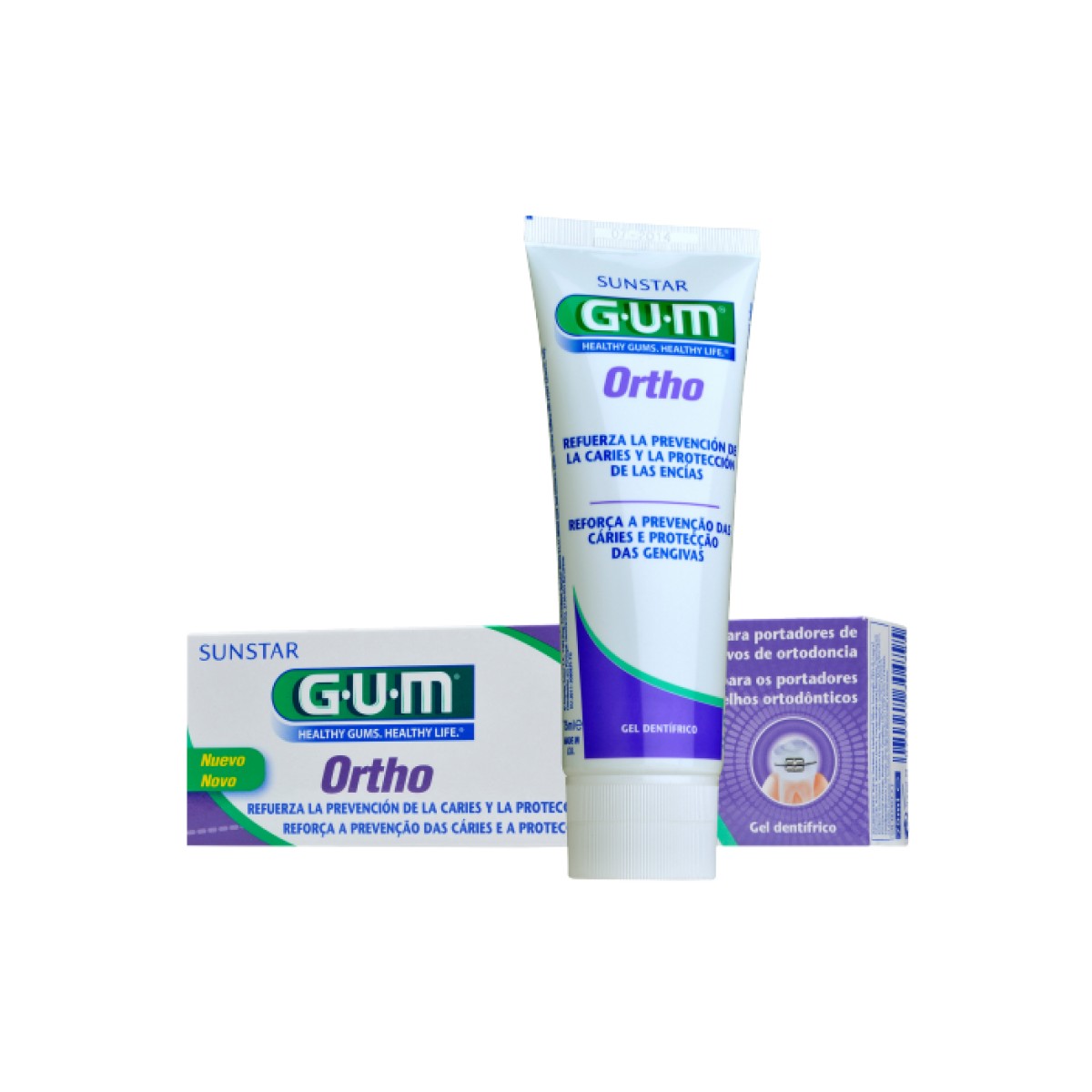 GUM Ortho Gel dentífrico, 75 ml