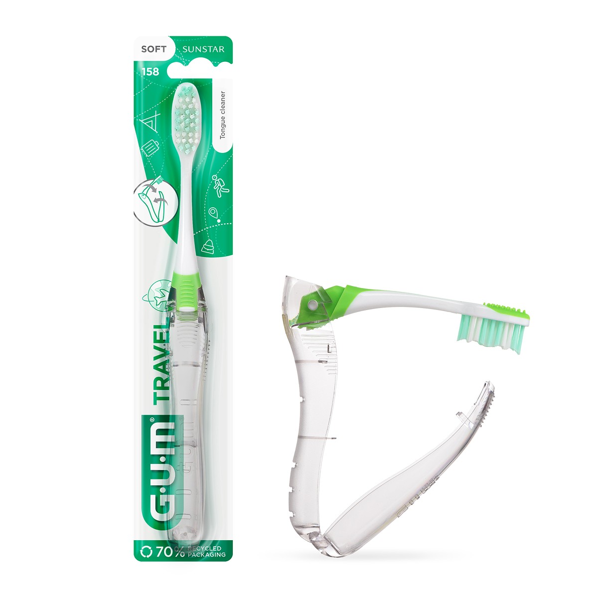 GUM Cepillo Adulto De Viaje