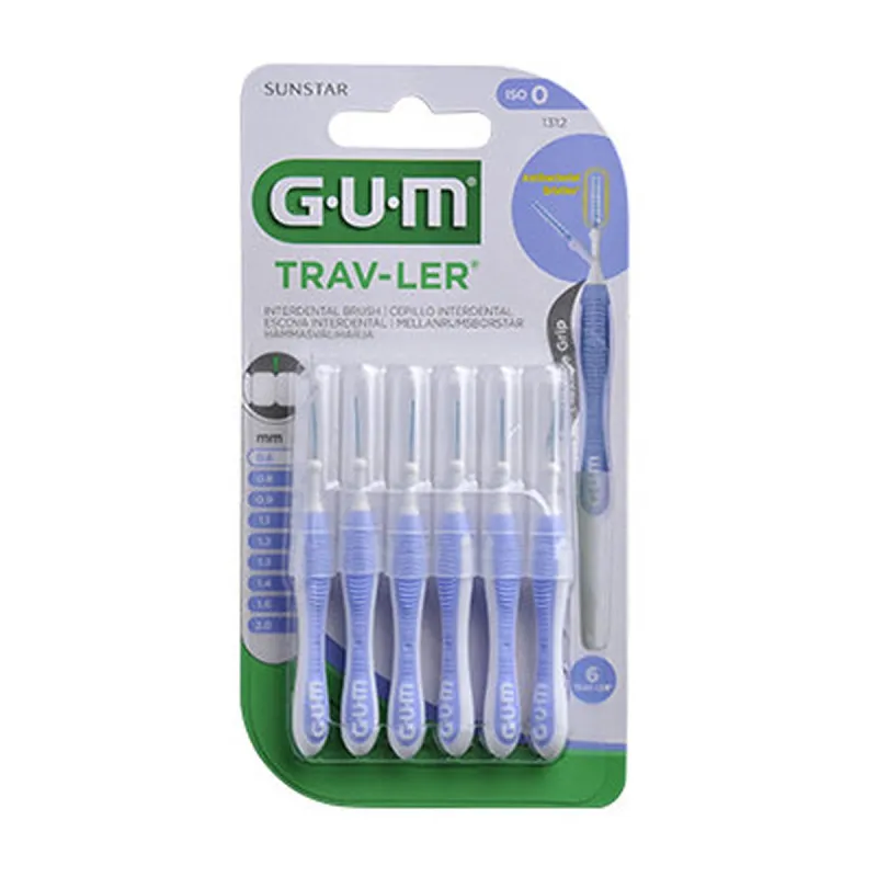 GUM Trav-Ler Cep Interdental 0,6Mm Iso 0, 6 Uds | Farmacia Barata GUM Trav-Ler Cep Interdental 0,6Mm Iso 0, 6 Uds | Farmacia Barata