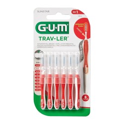 GUM Trav-Ler Cep Interdental 0,8Mm Iso 1, 6 Uds