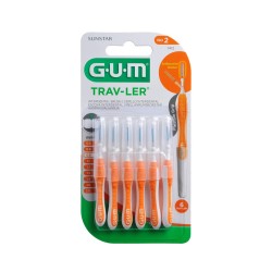 GUM Trav-Ler Cep Interdental 0,9Mm Iso 2, 6 Uds