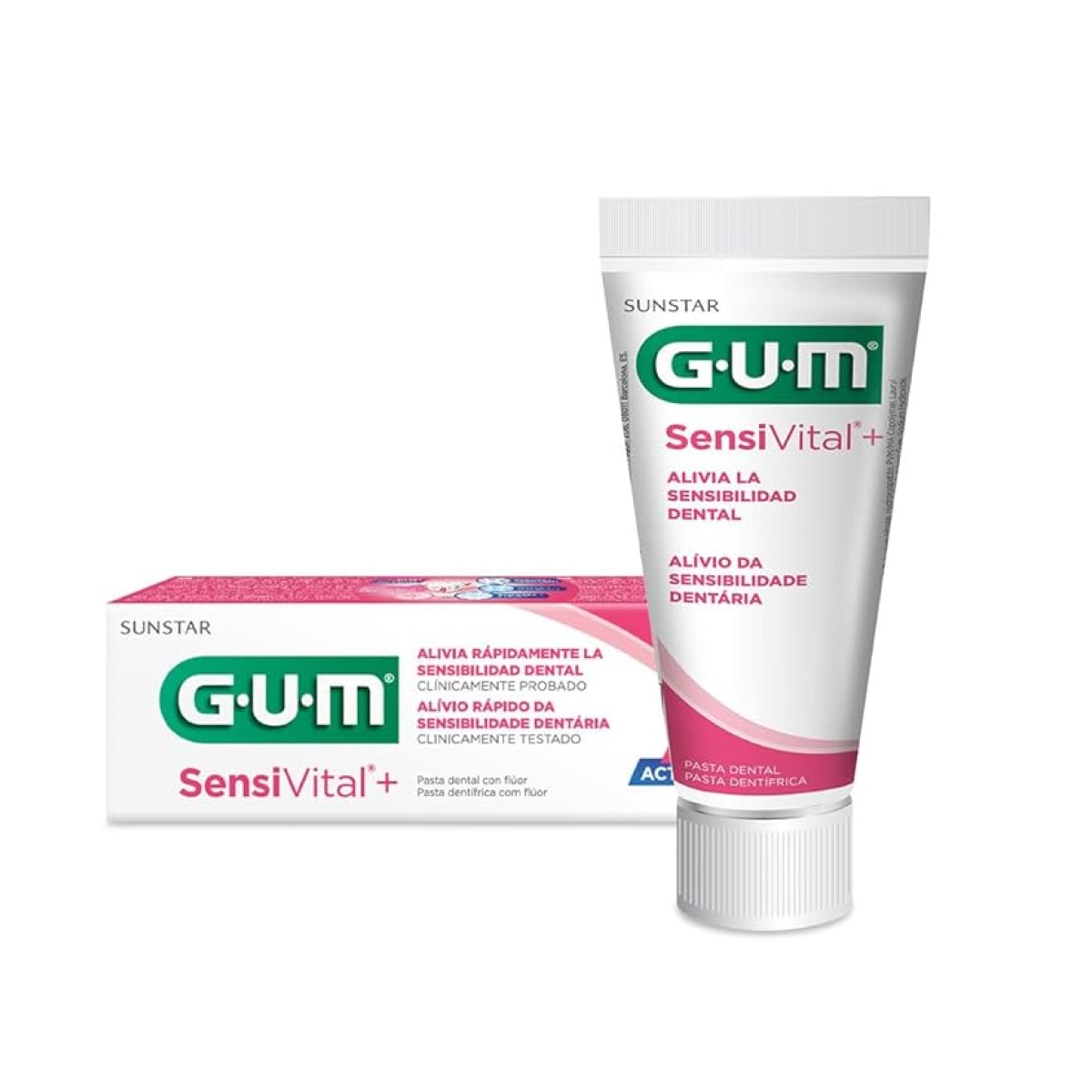 GUM Sensivital+ Gel Denti­frico, 75 ml