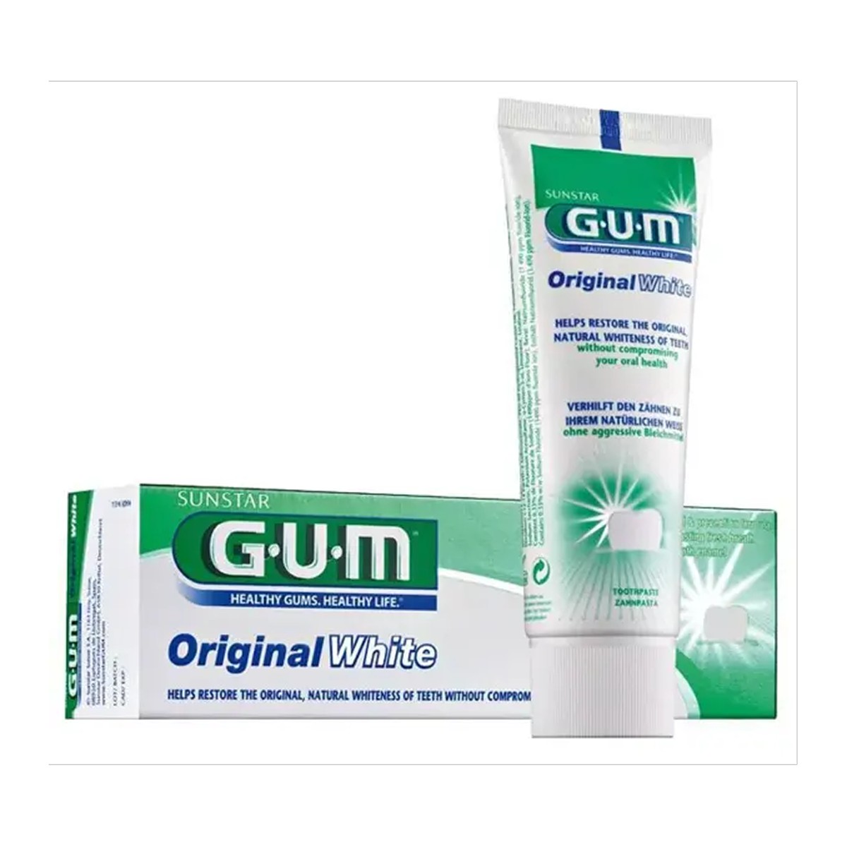 GUM Original White Pasta Dentífrica, 75 ml