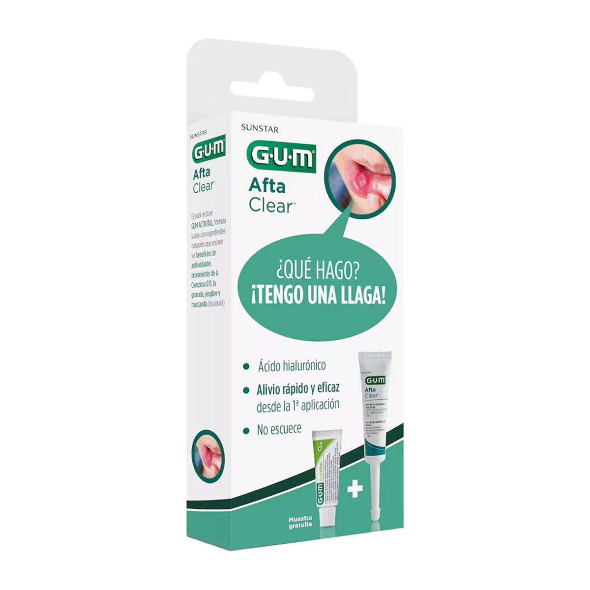 GUM Pack Afta Clear Gel Adultos (Gel + Activital Pasta, 12 ml)