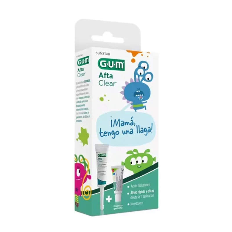 GUM Pack Afta Clear Gel Infantil (Gel + Kids Pasta 12ml) | Farmacia Barata