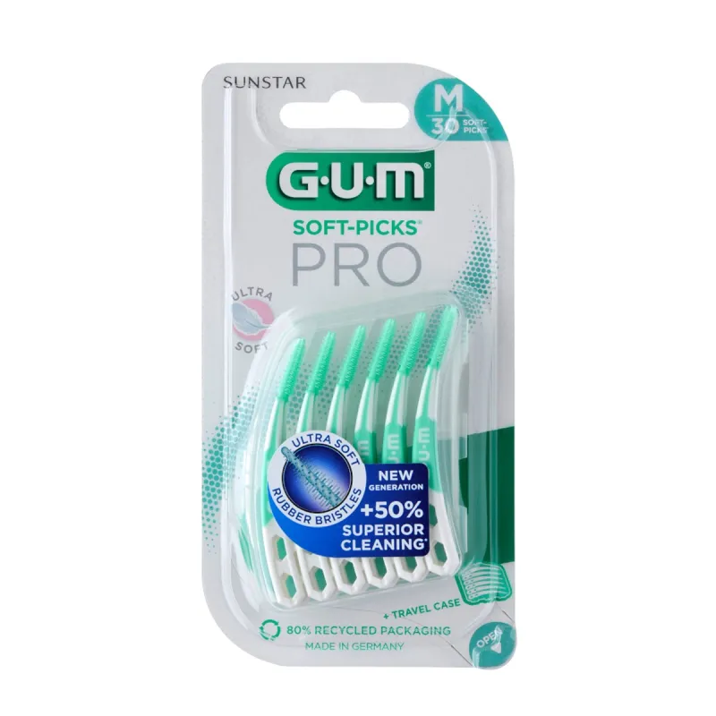 GUM Soft-Picks Pro Medium, 30 Uds | Farmacia Barata