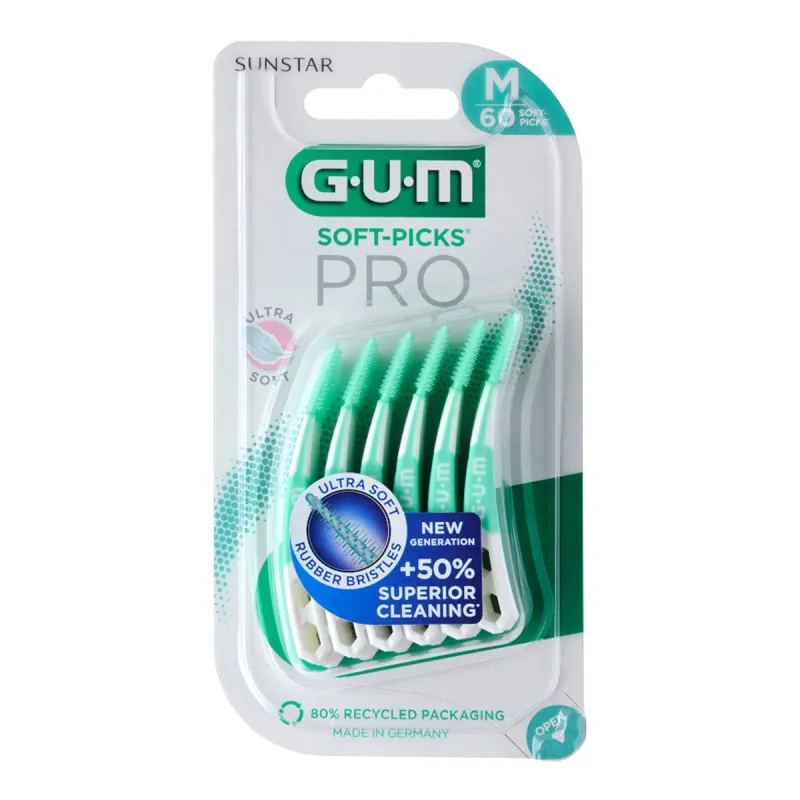 GUM Soft-Picks Pro Medium, 60 Uds | Farmacia Barata