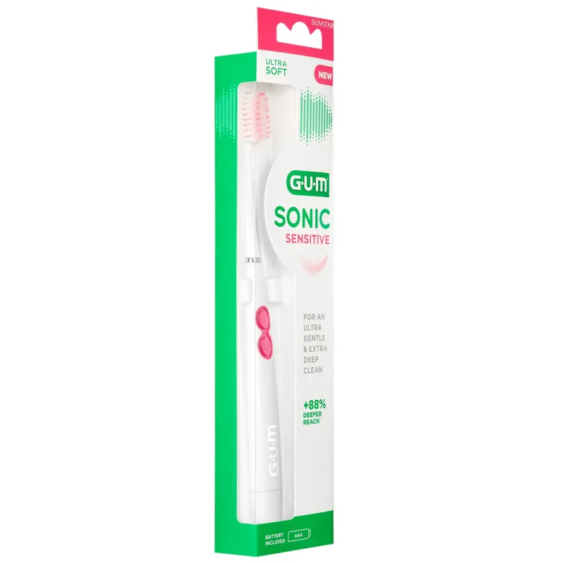 GUM Sonic Sensitive Cepillo a Pilas | Farmacia Barata