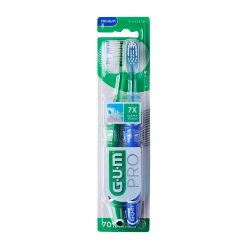 GUM Pro Duo Pack Cepillo Medio | Farmacia Barata