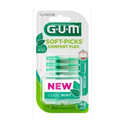 GUM Soft-Picks Minty Regular, 40 Uds