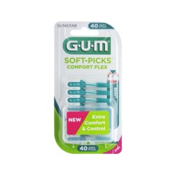 GUM Soft-Picks Comfort Flex Mint Large, 40 Uds