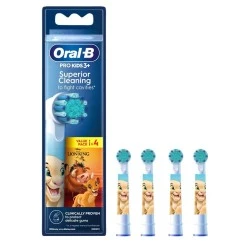 Oral-B Recambio Cepillo Electrico Kids Rey Leon, 4 unidades