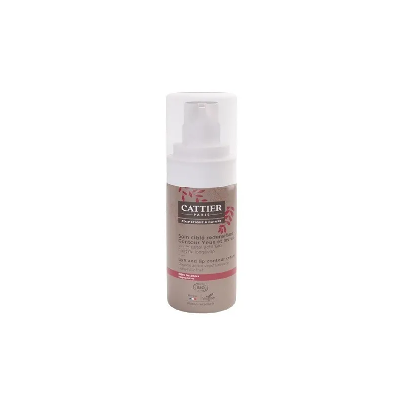 Cattier Contorno de ojos y labios redensificante, 15ml.