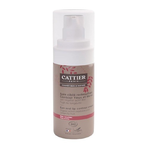 Cattier Contorno de ojos y labios redensificante, 15ml.