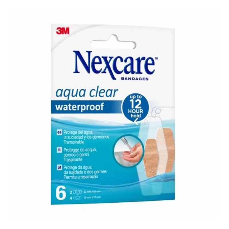 3M Nexcare Aqua Clear, 6 uds bolsillo | Farmacia Barata