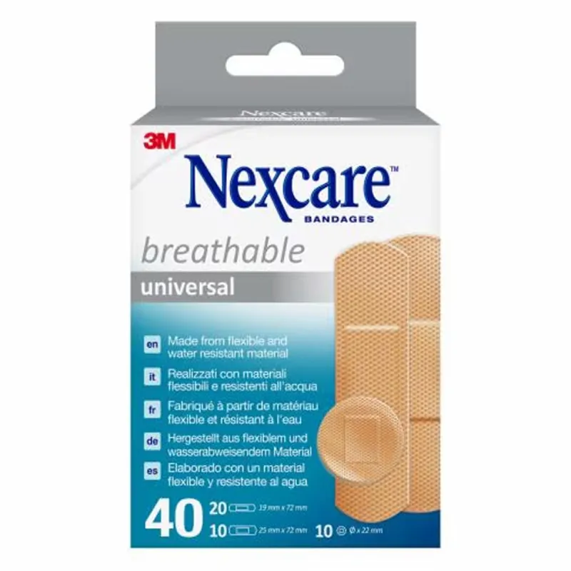 3M Nexcare universal transpirables, 40 unidades | Farmacia Barata 3M Nexcare universal transpirables, 40 unidades | Farmacia Barata