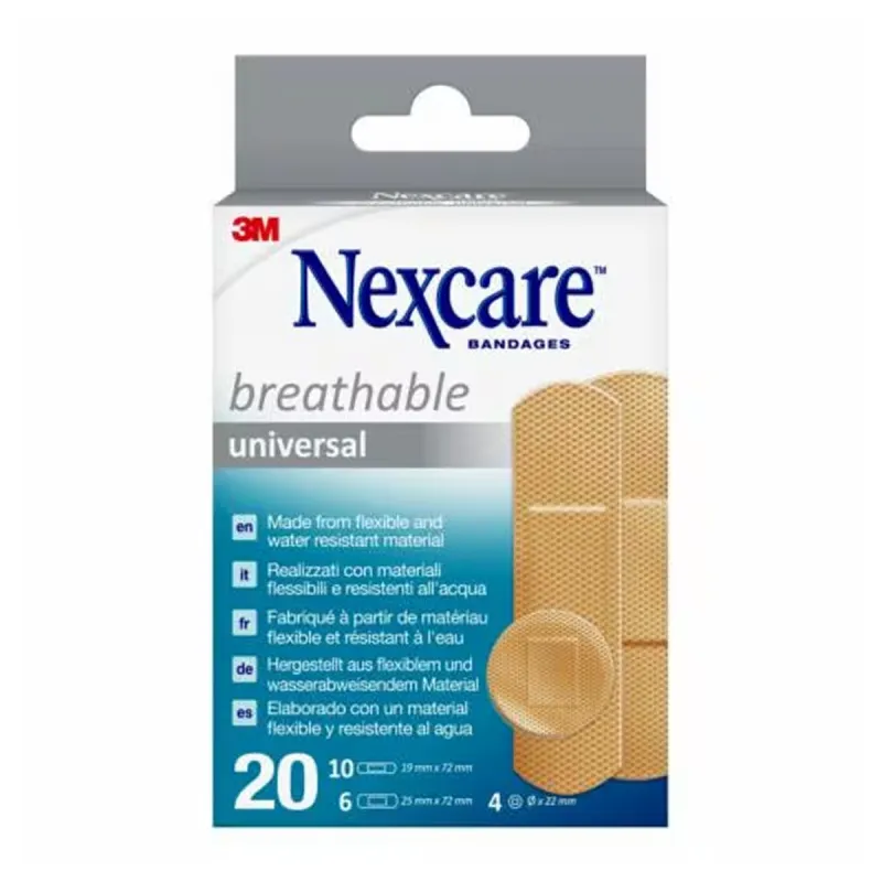 3M Nexcare universal transpirable, 20 unidades | Farmacia Barata 3M Nexcare universal transpirable, 20 unidades | Farmacia Barata