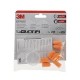 3M Tapones de ruido poliuretano, 4 pares, con caja almacenamiento