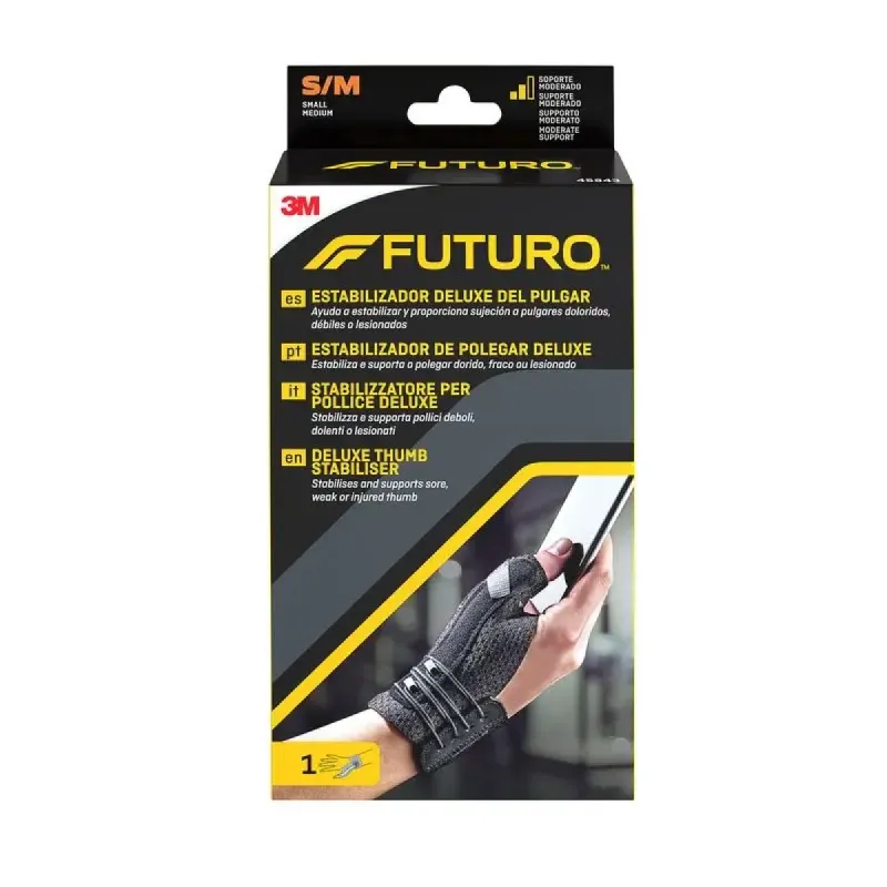3M FUTURO Muñequera pulgar deluxe negra S/M | Farmacia Barata 3M FUTURO Muñequera pulgar deluxe negra S/M | Farmacia Barata