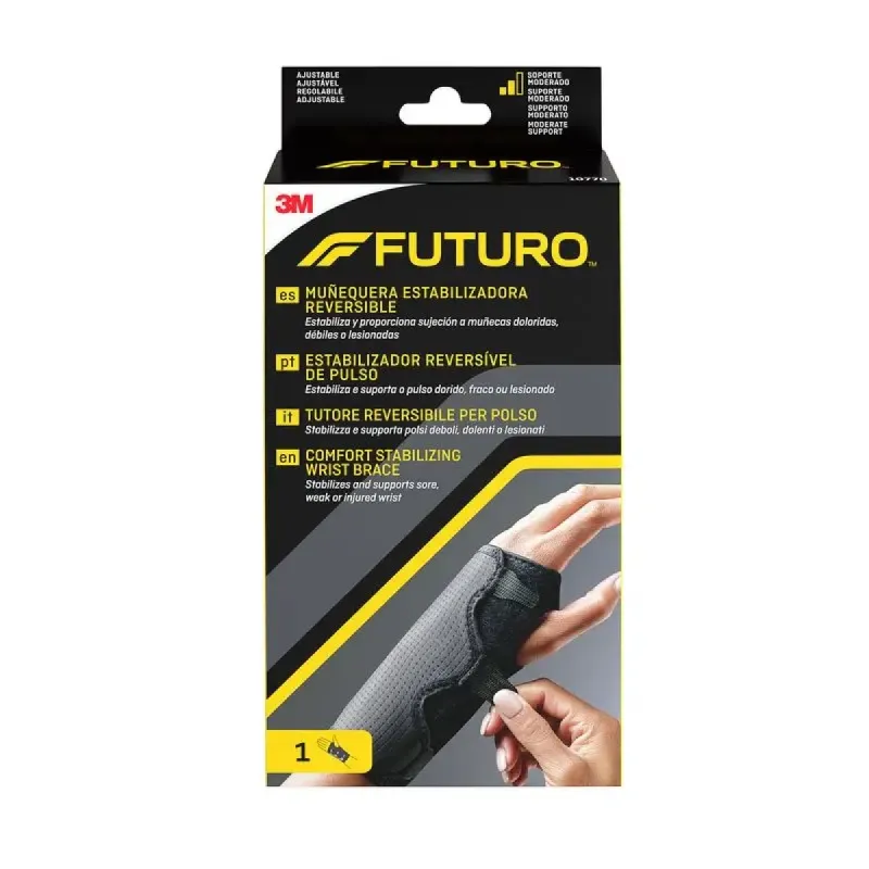 3M FUTURO Muñequera con ferula reversible black | Farmacia Barata