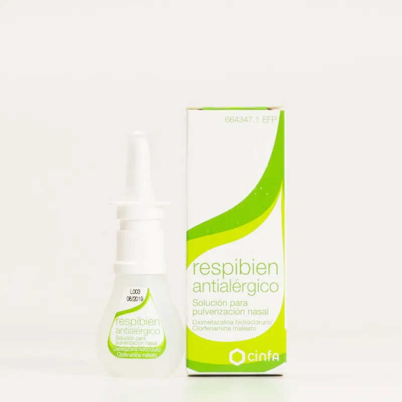 Respibien Antialérgico Pulverizador Nasal, 15ml. Respibien Antialérgico Pulverizador Nasal, 15ml.