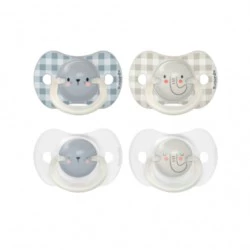 Suavinex Chupete Silicona T Anatomica Noche 6-18 M, 2 Unidades.