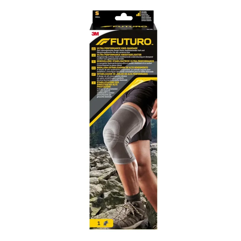 3M FUTURO Rodillera estabilizadora de alto rendimiento, talla S | Farmacia Barata