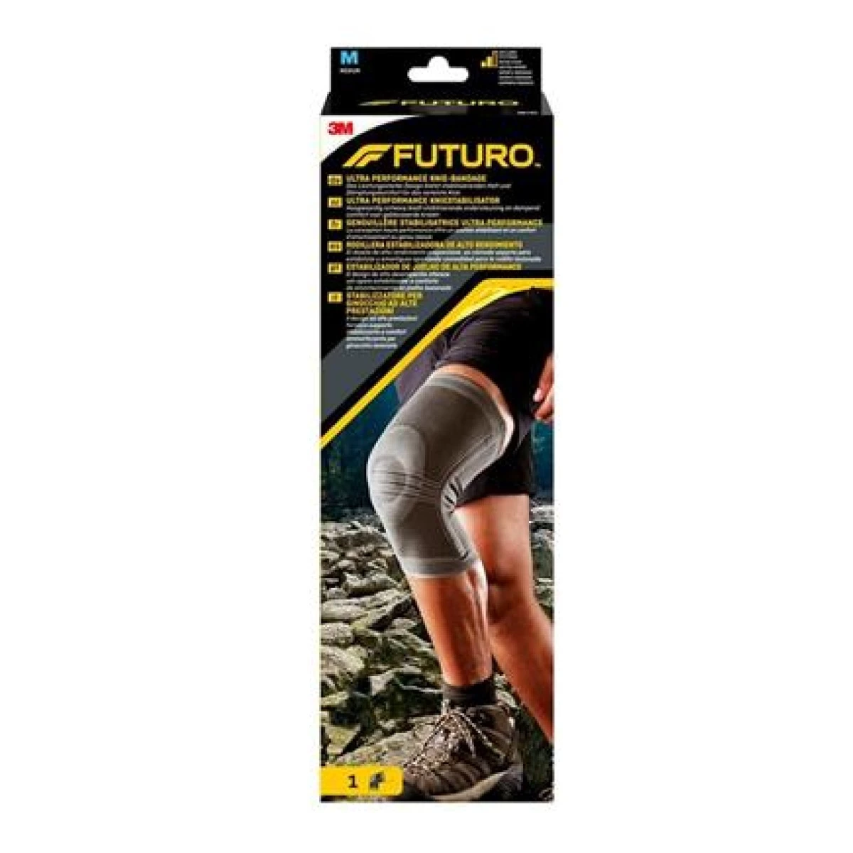 3M FUTURO Rodillera estabilizadora de alto rendimiento , talla M